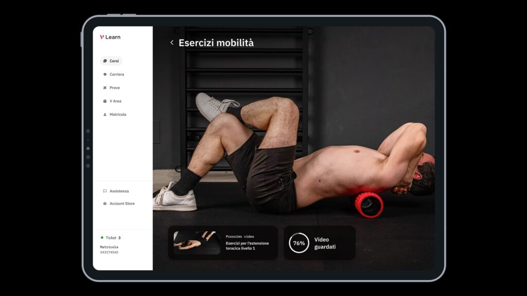 spalla rigida percorso videocorso