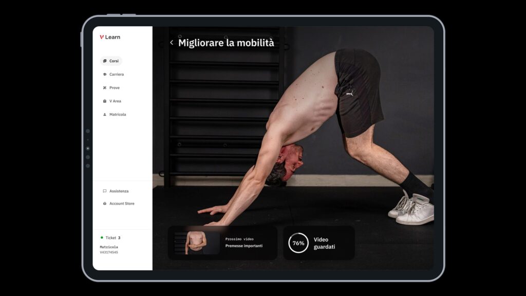 spalla rigida programma corso